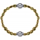 Apollon - Collection MiX Femme - hématite doré - diamètre 6mm - longueur 9,25cm + hématite doré - diamètre 6mm - longueu…