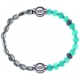 Apollon - Collection MiX Femme - hématite - diamètre 6mm - longueur 9,25cm + jade verte - composants acier - longueur 9,…