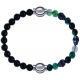 Apollon - Collection MiX Femme - onyx - diamètre 6mm - longueur 9,25cm + agate - composants acier - longueur 9,25cm…