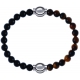 Apollon - Collection MiX Femme - onyx - diamètre 6mm - longueur 9,25cm + œil de tigre - diamètre 6mm - longueur 9,25cm…