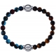 Apollon - Collection MiX Femme - agate bleu clair, bronzite, pierre de soleil - diamètre 6mm - longueur 9,25cm + œil de …