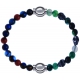 Apollon - Collection MiX Femme - agate bleu foncé, bronzite, pierre de soleil - diamètre 6mm - longueur 9,25cm + agate -…