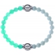 Apollon - Collection MiX Femme - jade verte - diamètre 6mm - longueur 9,25cm + agate blanche - diamètre 6mm - longueur 9…