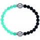 Apollon - Collection MiX Femme - jade verte - diamètre 6mm - longueur 9,25cm + onyx - diamètre 6mm - longueur 9,25cm…