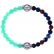 Apollon - Collection MiX Femme - jade verte - diamètre 6mm - longueur 9,25cm + agate bleu foncé, bronzite, pierre de sol…