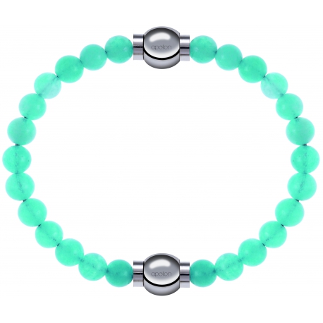 Apollon - Collection MiX Femme - jade verte - diamètre 6mm - longueur 9,25cm + jade verte - diamètre 6mm - longueur 9,25…