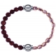 Apollon - Collection MiX Femme - pierre de soleil - diamètre 6mm - longueur 9,25cm + hématite rosé - diamètre 6mm - long…