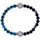 Apollon - Collection MiX Femme - apatite - diamètre 6mm - longueur 9,25cm + onyx - composants acier - longueur 9,25cm…