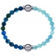 Apollon - Collection MiX Femme - apatite - diamètre 6mm - longueur 9,25cm + jade bleue - diamètre 6mm - longueur 9,25cm…