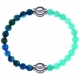Apollon - Collection MiX Femme - apatite - diamètre 6mm - longueur 9,25cm + jade verte - diamètre 6mm - longueur 9,25cm…