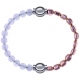 Apollon - Collection MiX Femme - pierre de lune - diamètre 6mm - longueur 9,25cm + hématite rosé - diamètre 6mm - longue…