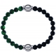 Apollon - Collection MiX Femme - malachite - diamètre 6mm - longueur 9,25cm + onyx - diamètre 6mm - longueur 9,25cm…