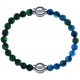 Apollon - Collection MiX Femme - malachite - diamètre 6mm - longueur 9,25cm + apatite - diamètre 6mm - longueur 9,25cm…