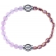 Apollon - Collection MiX Femme - quartz rose - diamètre 6mm - longueur 9,25cm + hématite rosé - diamètre 6mm - longueur …