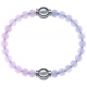 Apollon - Collection MiX Femme - quartz rose - diamètre 6mm - longueur 9,25cm + pierre de lune - diamètre 6mm - longueur…