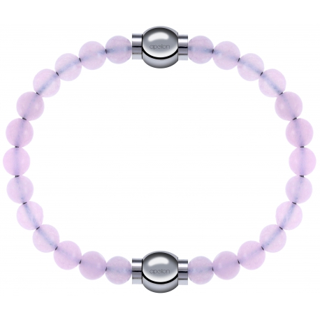 Apollon - Collection MiX Femme - quartz rose - diamètre 6mm - longueur 9,25cm + quartz rose - diamètre 6mm - longueur 9,…