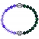 Apollon - Collection MiX Femme - améthyste - diamètre 6mm - longueur 9,25cm + malachite - diamètre 6mm - longueur 9,25cm…