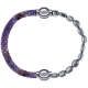 Apollon - Collection MiX Femme - cuir italien impression peau de serpent violet - diamètre 5mm - longueur 9,25cm + hémat…