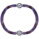 Apollon - Collection MiX Femme - cuir italien impression peau de serpent violet - diamètre 5mm - longueur 9,25cm + cuir …