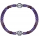 Apollon - Collection MiX Femme - cuir italien impression peau de serpent violet - diamètre 5mm - longueur 9,25cm + cuir …