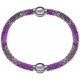 Apollon - Collection MiX Femme - cuir italien impression peau de serpent rose - diamètre 5mm - longueur 9,25cm + cuir it…