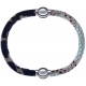 Apollon - Collection MiX Femme - cuir italien impression militaire kaki, noir  - diamètre 5mm - longueur 9,25cm + cuir i…