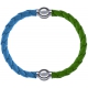 Apollon - Collection MiX Femme - cuir tressé italien bleu clair - diamètre 5mm - longueur 9,25cm + cuir tressé italien v…