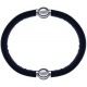 Apollon - Collection MiX Femme - cuir italien noir - diamètre 5mm - longueur 9,25cm + cuir italien noir - diamètre 5mm -…