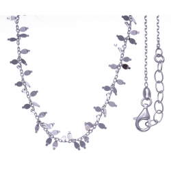 Collier argent rhodié 3,2g - 42+3cm