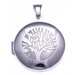 Pendentif ouvrant argent rhodié 6,9g - arbre de vie - diamètre 2,5cm