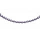 Bracelet argent rhodié 4,4g - boules - 17+3cm