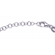 Braclet argent rhodié 3,6g - étoiles - 17+3cm