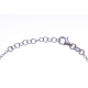 Bracelet argent rhodié 2,8g - 2 tons - curs rosés - 17+3cm