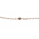 Bracelet plaqué or - boules - 17+3cm