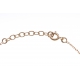 Bracelet plaqué or - zircons - 17+3cm