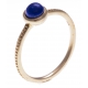 Bague argent rosé 1,8g - lapis lazuli - T50 à 60