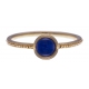 Bague argent rosé 1,8g - lapis lazuli - T50 à 60