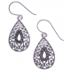 Boucles d'oreille argent 3,3g - marcassites