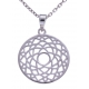 Collier argent rhodié 4,1g - chakra couronne - 38+5cm