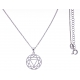 Collier argent rhodié 4,1g - chakra du plexus solaire - 38+5cm