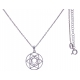 Collier argent rhodié 4,1g - chakra sacré - 38+5cm