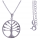 Collier argent rhdoié 4,1g - arbre - 40+5cm