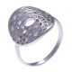 Bague argent rhodié 2,7g - chakra couronne - 17+3cm