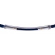 Bracelet acier - câble acier bleu - or jaune 18KT 0,03gr - 19,5+15cm
