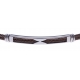 Bracelet acier - 2 câbles marron - 19,5+1,5cm