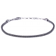 Bracelet argent veilli 6g - largeur 5cm - longueur 19+4cm