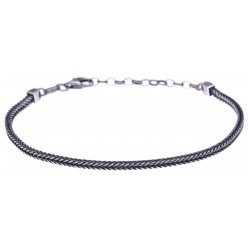 Bracelet argent veilli 6g - largeur 5cm - longueur 19+4cm