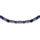 Bracelet acier pour homme - élastique - sodalite - composants acier - 21cm