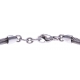 Bracelet acier - 2 câbles acier - nœud marin - cordon nautique marron - 19,5 + 2,5cm