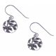 Boucles d'oreille argent rhodié 2,6g  - marcassites